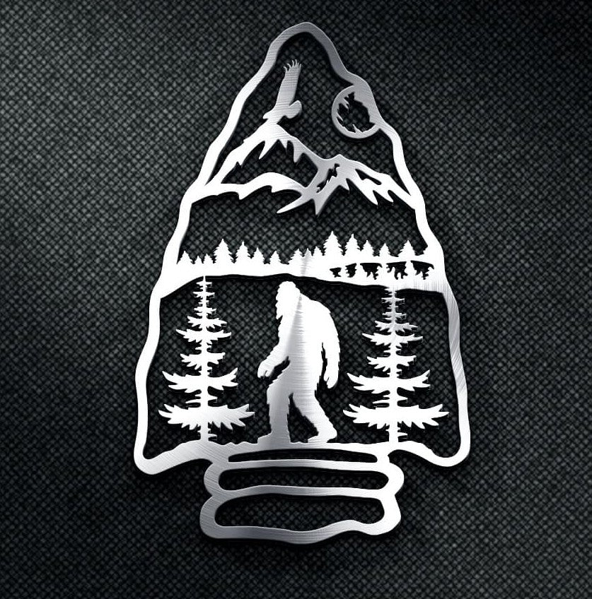 Sasquatch in spear tip