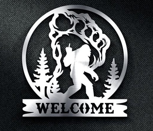 Welcome Sasquatch sign