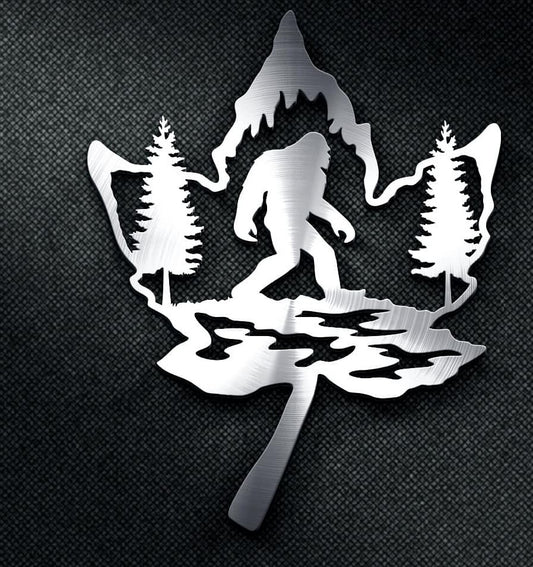 Sasquatch in a mapple leaf